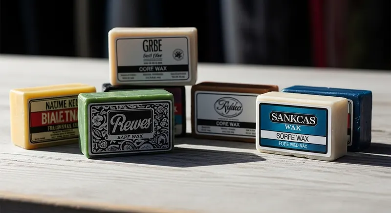 promotional surfboard wax with brand labels - promotional merchandise